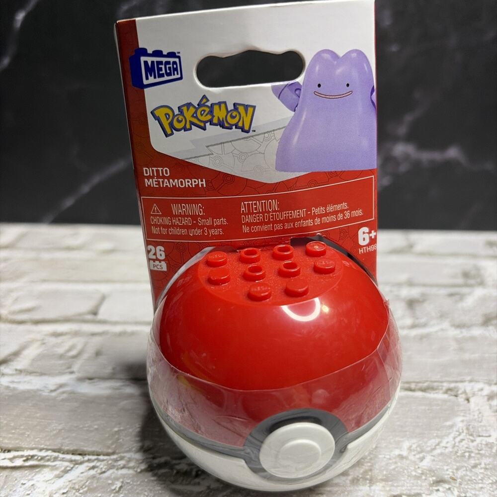 Mega Construx Pokemon Ditto Metamorph - RARE POKEMON 26 pcs 2023